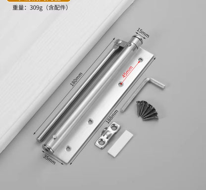 Adjustable Door Closer Aluminum Alloy Automatic Spring Soft Close Fire-Proof Heavy Duty Hardware WF