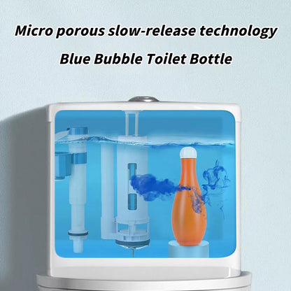 Bowling Blue Bubble Bathroom Deodorizing Automatic Long-Lasting Toilet Bowl Cleaner for Cistern Prevents Limescale EIG88