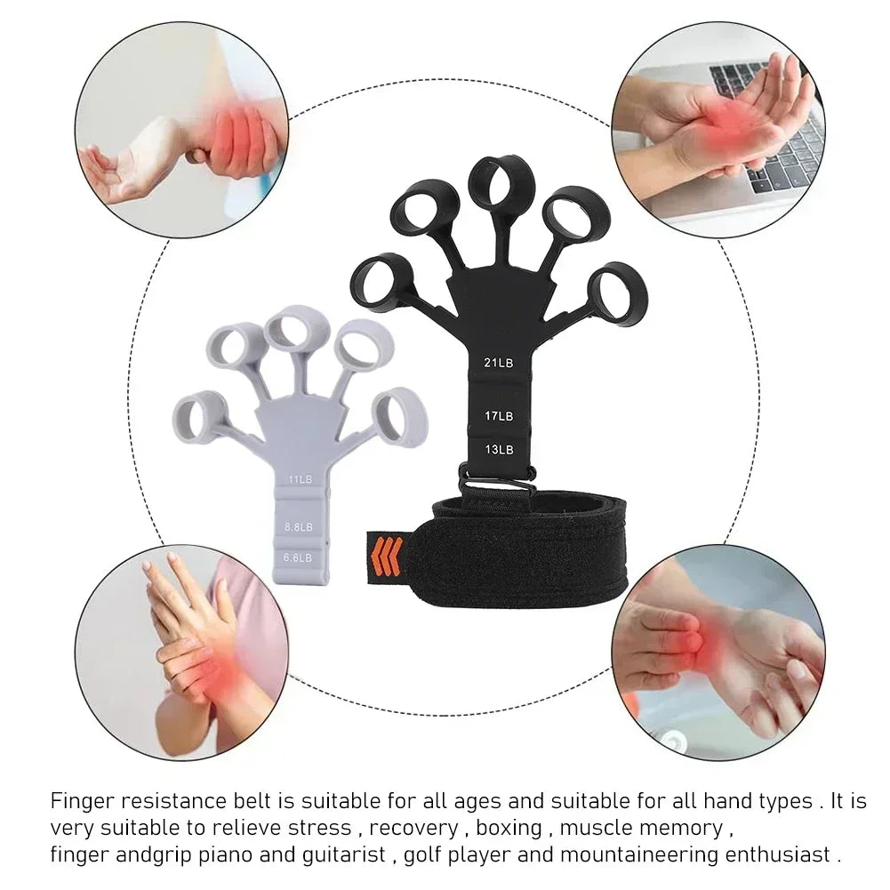 Finger Gripper Training and Exercise Patient Hand Strengthener Guitar Finger Flexion and Extension Training Device Trainning