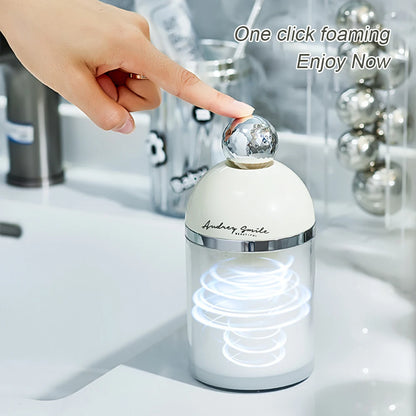 Automatic Foaming Maker Mini Washing Face Foamer Machine Bathroom Desktop Large Capacity Container Foaming Maker Facial Cleaner