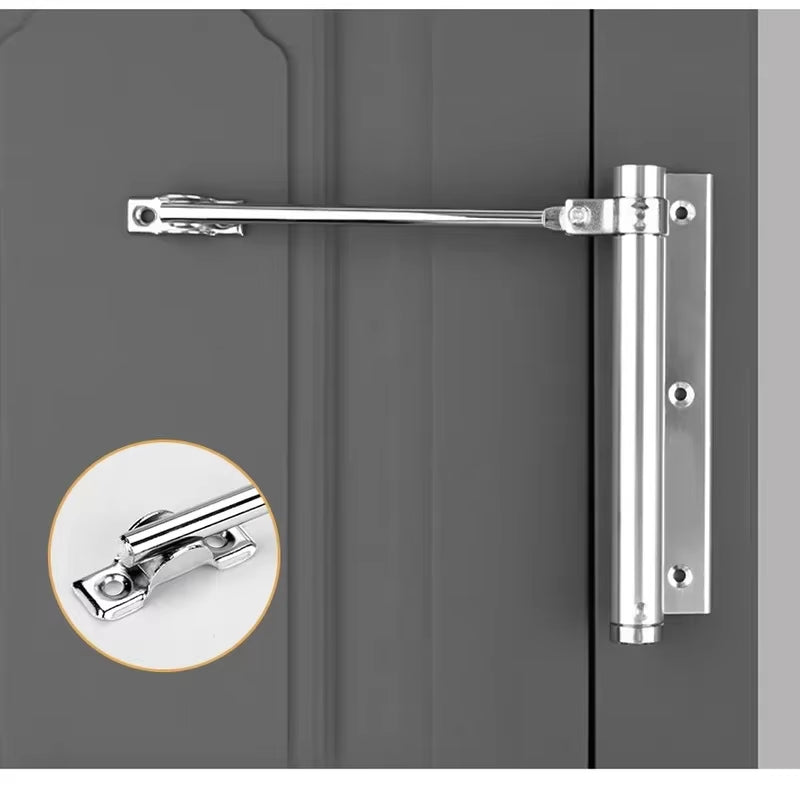 Adjustable Door Closer Aluminum Alloy Automatic Spring Soft Close Fire-Proof Heavy Duty Hardware WF