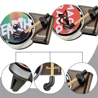 Car Air Freshener in Retro Style Record Player Design Air Fresheners Car Fragrance Diffusers Clips Clip Perfume