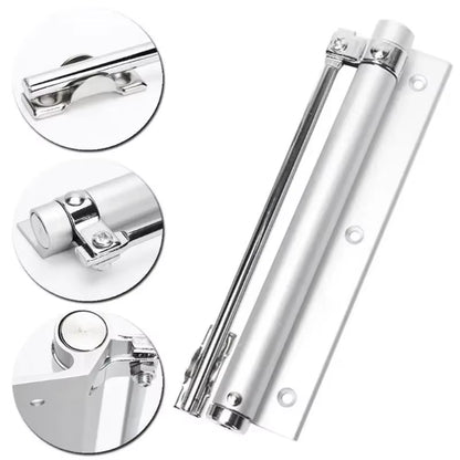 Adjustable Door Closer Aluminum Alloy Automatic Spring Soft Close Fire-Proof Heavy Duty Hardware WF