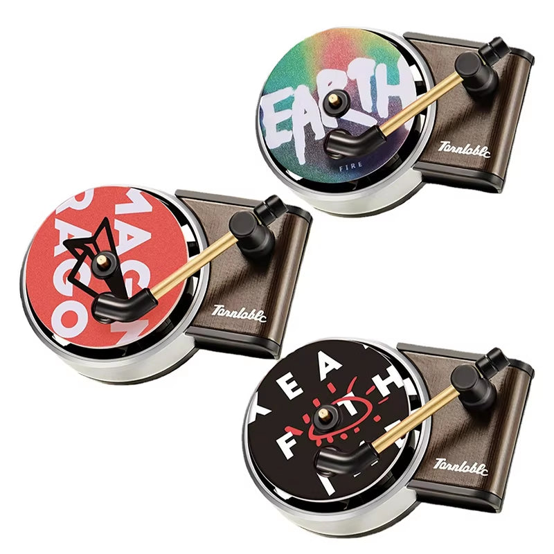 Car Air Freshener in Retro Style Record Player Design Air Fresheners Car Fragrance Diffusers Clips Clip Perfume