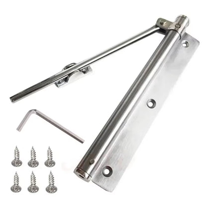 Adjustable Door Closer Aluminum Alloy Automatic Spring Soft Close Fire-Proof Heavy Duty Hardware WF